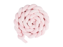 Protetor De Berço De Veludo​​ Almofada Estampa Cobra 200cm Rosa Yunzii