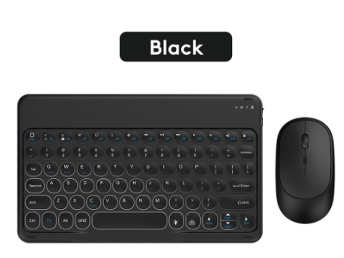 Conjunto De Teclado E Mouse Sem Fio De 2,4 Ghz Com Bluetooth 5.0 Aquaforge