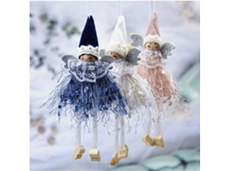 Pacotes de Figuras de Pelúcia de Anjo de Natal Mini Figuras de Anjo Penduradas Presentes para Crianças Pingentes de Anjo de Pelúcia de Natal