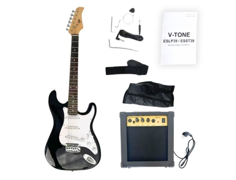 Guitarra Elétrica V Tone Esst39 Bk 4/4 Stratocaster