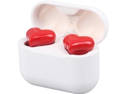 Fones De Ouvido Dpofirs Em Formato Coração, Multifuncionais, Elegantes, Leves, Com Cancelamento De Ruído, Estéreo, Sem