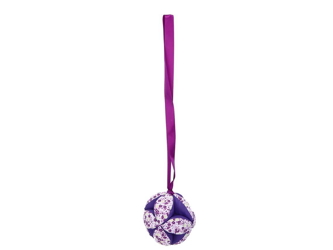Mali brinquedo Bola com Fita e Chocalho para Bebê Interativo Infantil Roxo