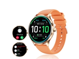 Smartwatch YEMAESRE Qs80 1 39 Polegadas Tft Full Touch Bluetooth 5.2 Ip67 À Prova D'Água para Iphone Android Laranja