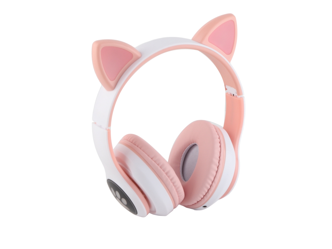 Fone De Ouvido Sem Fio Bluetooth Para Jogos Com Design De Orelha De Gato Aquaforge