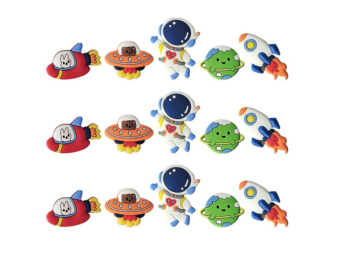 15pcs Adorno De Bolo De Espaço Sideral
