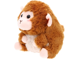 Macaco De Pelúcia 18 Cm, Feito Algodão Pp, Brinquedo Fofo E Macio