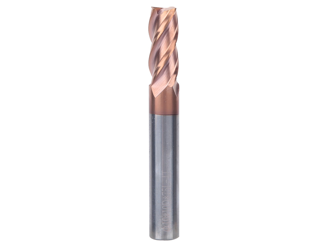 Fresa De Aço De Tungstênio Laxiscreed Com Revestimento De Cobre Nano E 4 Lâminas Para Corte Preciso