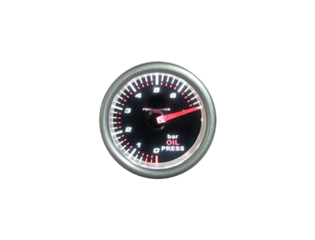 Manómetro De Pressão De Óleo 52mm Preto Btr