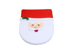 Conjunto Natal Capa Assento Tanque Tapete Vaso Sanitário Banheiro Antiaderrapante | S/MARCA