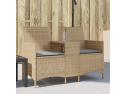 Garden Sofa, Garden Sofas Vidaxl Bege Rattan / Vime (n/a)