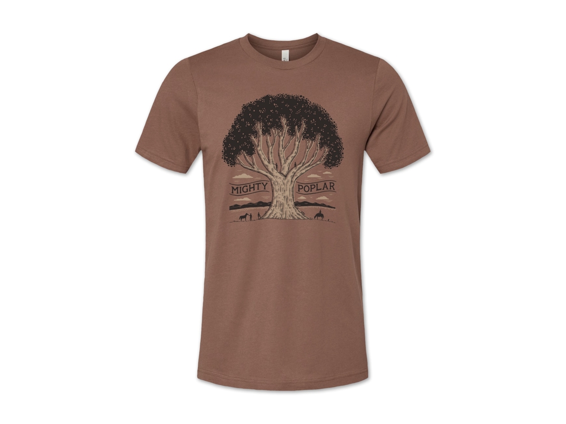 Mighty Poplar Tree T shirt ROCKINSTONE Unisex Adults Best Sellers Size:xl