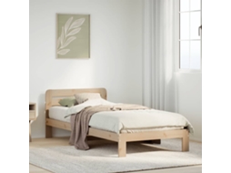 Vidaxl Cama Sem Colchão 90x200 Cm Madeira de Pinho Maciça