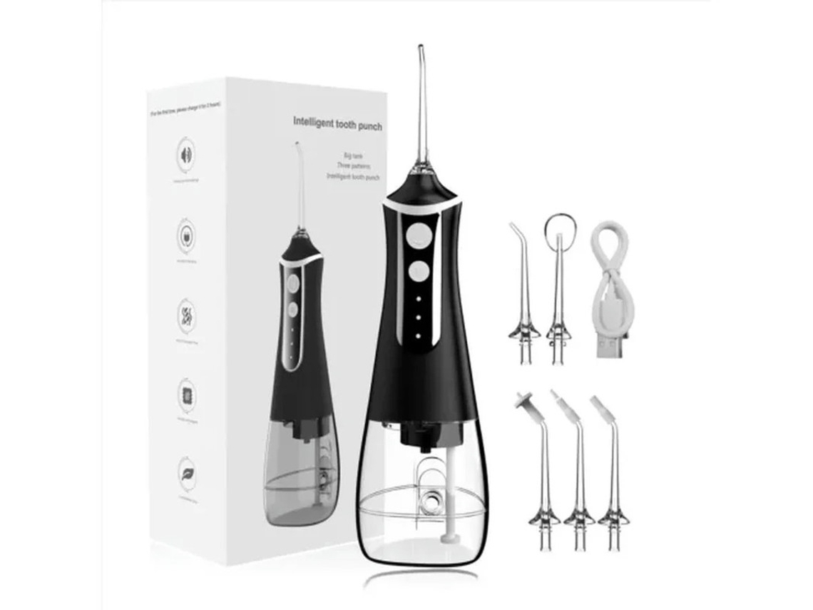 Irrigador Oral Yizhood Água Flosser 300ml Preto