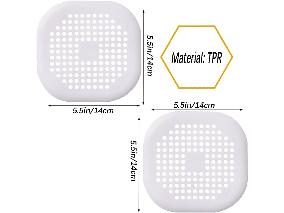 Conjunto De 2 Tampas De Silicone Para Ralo Bancada Cozinha Com Ventosas