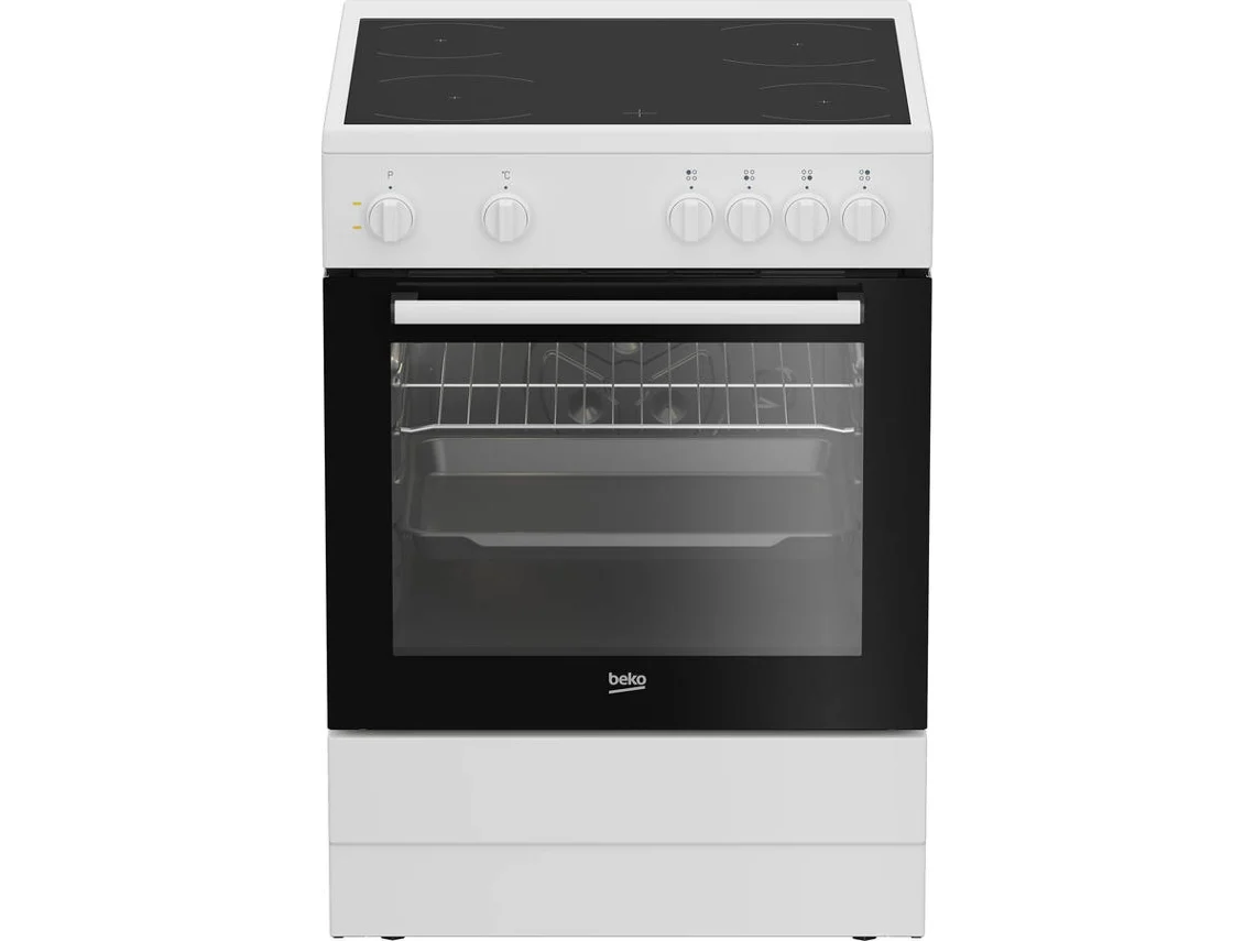 Fogão BEKO FBS67000WD Vitrocerâmico (Elétrico Vitrocerâmica - 71 L - Branco)