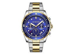 Relógio Masculino Multifuncional Ochstin 7019c Com Movimento De Quartzo, À Prova D'água E Com Pulseira De Aço Luminosa.