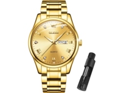 Lurelia Relógio Masculino, Movimento De Quartzo, Data/calendário, 10mm, 22 Mm, 8 Polegadas, Aço Inoxidável, Vidro Mineral, Resistente À Água 30m