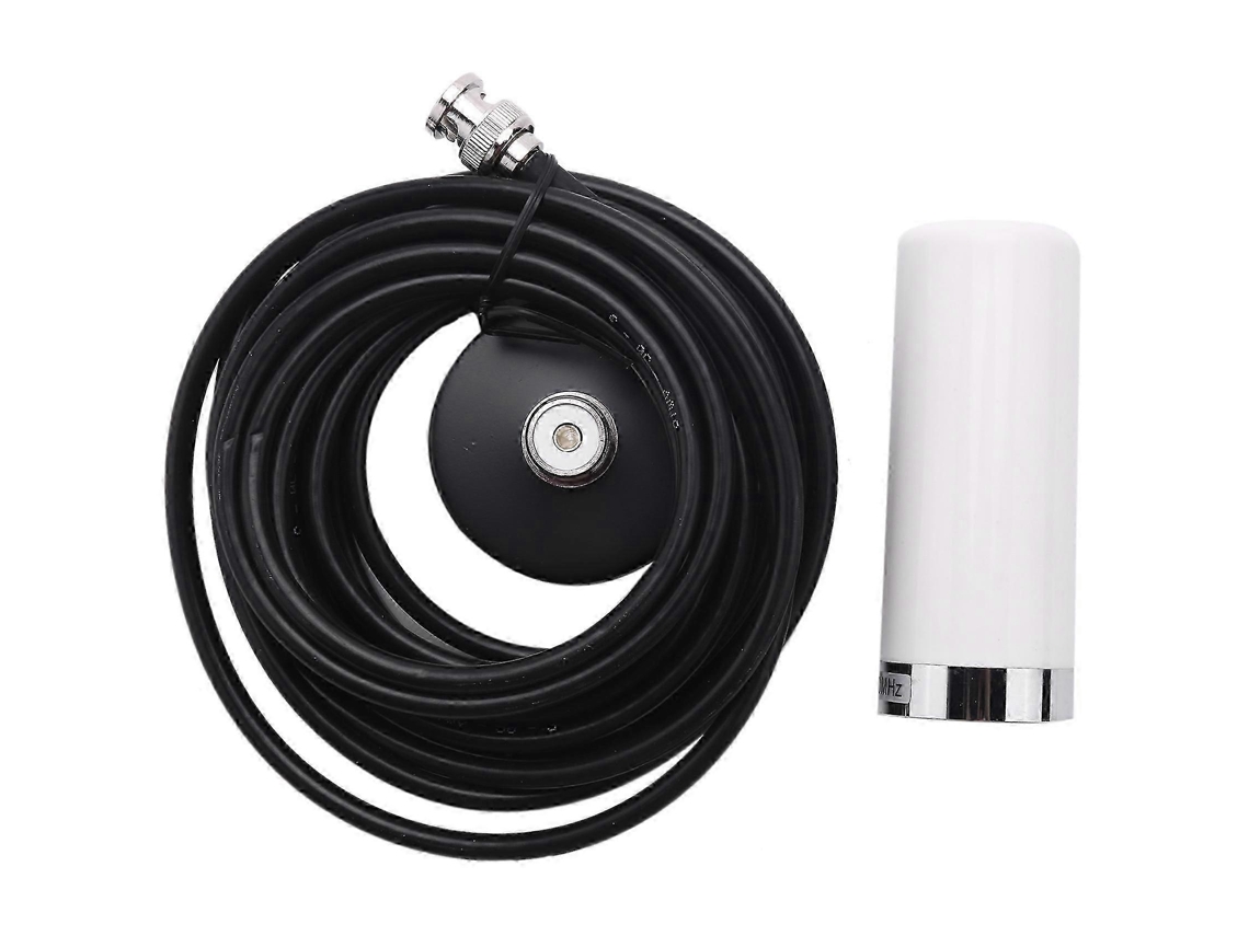 Rádio Móvel Veicular/automotivo Vhf/uhf De Banda Dupla Com Conector Bnc Macho, Base Magnética E Cabo Rg58 De 5 M Para Scanner Bc12 Aquaforge