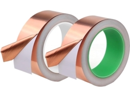 Fita de cobre Folha Fita 20m, dupla face, adesivo condutor simples, blindagem EMI de 5 a 50mm, aterramento, 1 unidade