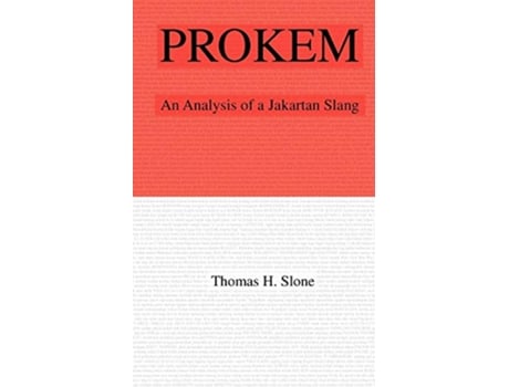 Livro Prokem An Analysis of a Jakartan Slang de Thomas H Slone (Inglês)