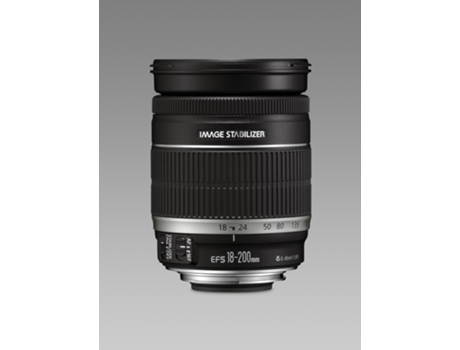 Objetiva CANON EF-S 18-200mm f/3.5-5.6 IS (Preto - Encaixe: Canon EF-S)
