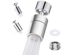 Cabeça De Chuveiro Giratória 360° Para Torneira De Cozinha,2 Modos De Pulverização,economizador De Água Dupla Função Com Filtro Ajustável Btforus