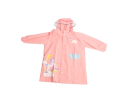 Capa de Chuva Infantil Reutilizável com Capa para Mochila Eva Rosa | S/MARCA