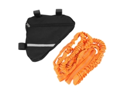 Business corda de Remo para Bicicleta Elástica com Bolsa para Ciclismo Camping Laranja