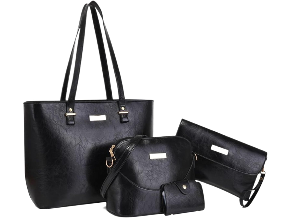 Conjunto De 4 Bolsas Para Laptop Em Couro Sintético Acessórios Modernos E Resistentes A Arranhões Gokoco
