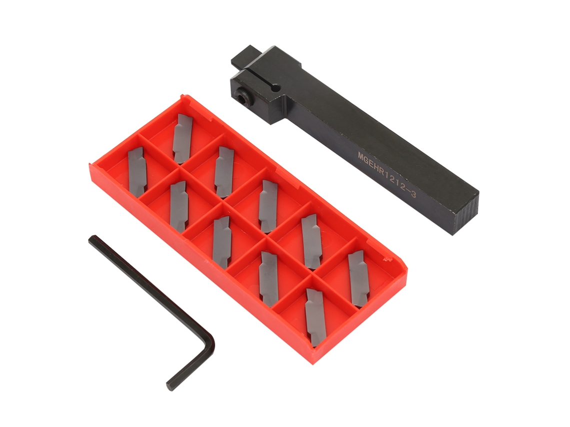Laxiscreed Mgehr1212 Porta-ferramentas De Corte Para Torno Com Função De Corte E Gravação