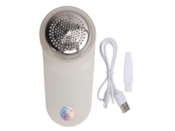 Removedor De Fiapos Eltrico Recarregvel Com Visor Digital Para Remover Pelos De Roupas, Mveis, Suteres, Sofs E Cobertores Na Cor Creme. Olysi Shop