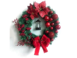 Coroa de Natal Artificial, 43 Cm, Ergonômico, Uso Diário STELASPLEN