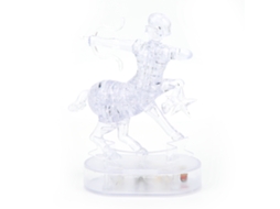 Primerox puzzle Cristal 3d Constelação Sagitário com Luz Led Diy Jogo Decorativo