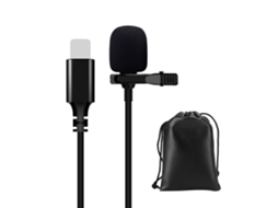 Microfone Lavalier LAXISCREED Plug And Play Compatível com Iphones