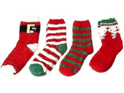 Meias De Dormir Femininas Macias E Aconchegantes Com Estampa De Papai Noel, Edição De Inverno, Perfeitas Para O Natal. Hengjian