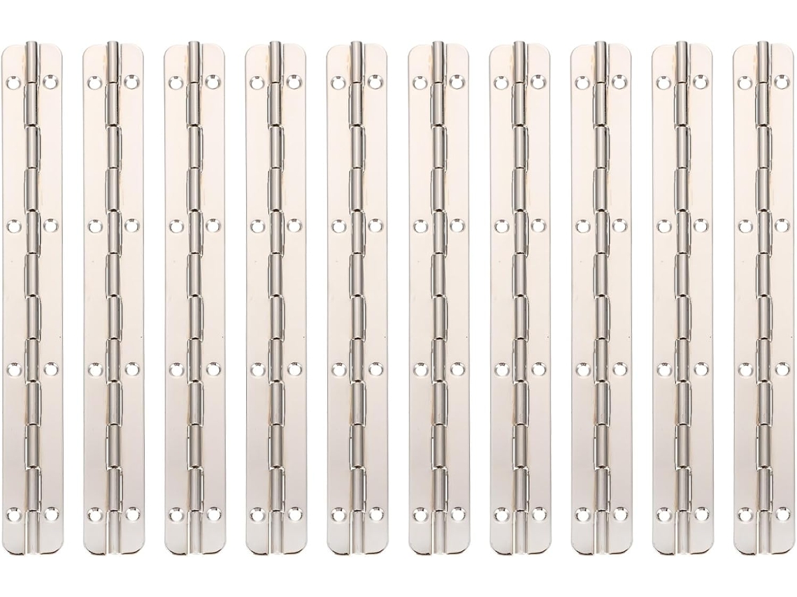 Conjunto De 10 Dobradiças Ferro Para Portas Armários, Resistentes E