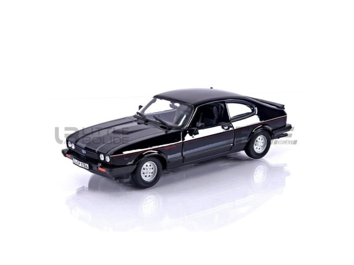 Miniatura Colecionável Bburago 1/24 FORD Capri 1973 Preto 21093Bk