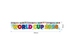 Bandeira do Mundial de 2026, com Design Resistente Ao Vento, Ideal para Eventos Esportivos, Festas e Uso Diário, 300 X 50 Cm STELASPLEN