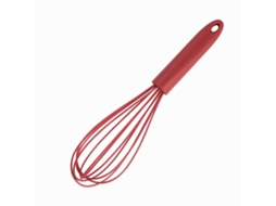 Batedor De Silicone Premium Para Cozinhar, 25 Cm, Vermelho