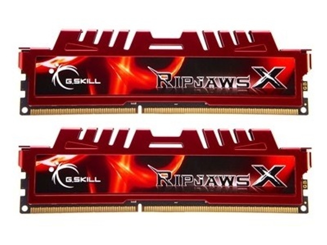 Memória RAM DDR3 G.SKILL Ripjaws X (2 x 4 GB - 1600 MHz - CL 9 - Vermelho)