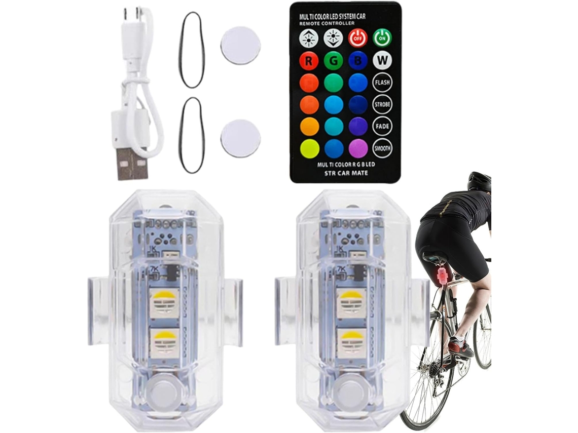 Luzes intermitentes em Prova D'água, multicoloridas e com controle remoto sem fio.
