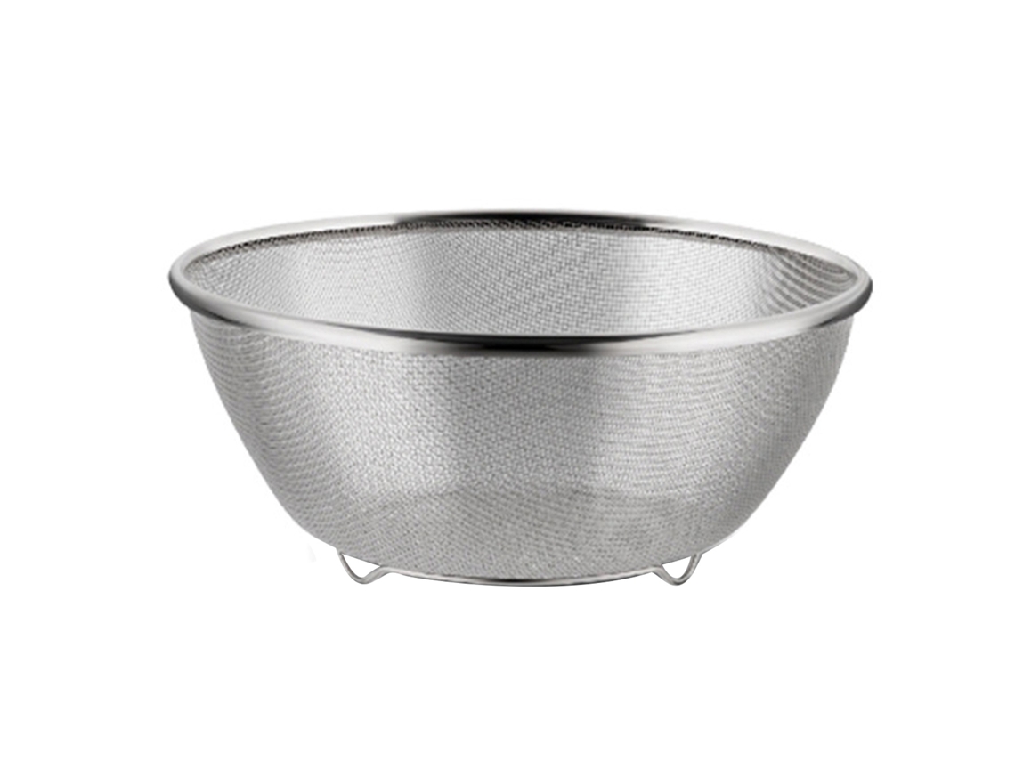 Coador De Cozinha Multifuncional Aço Inox 22x9cm