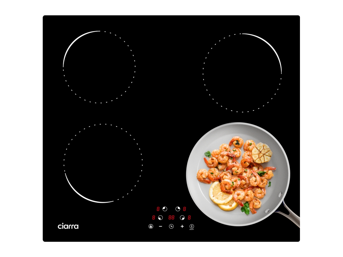 Placa de Indução Ciarra 59cm 6000W Timer Touch Button CD4BIH-C CIARRA