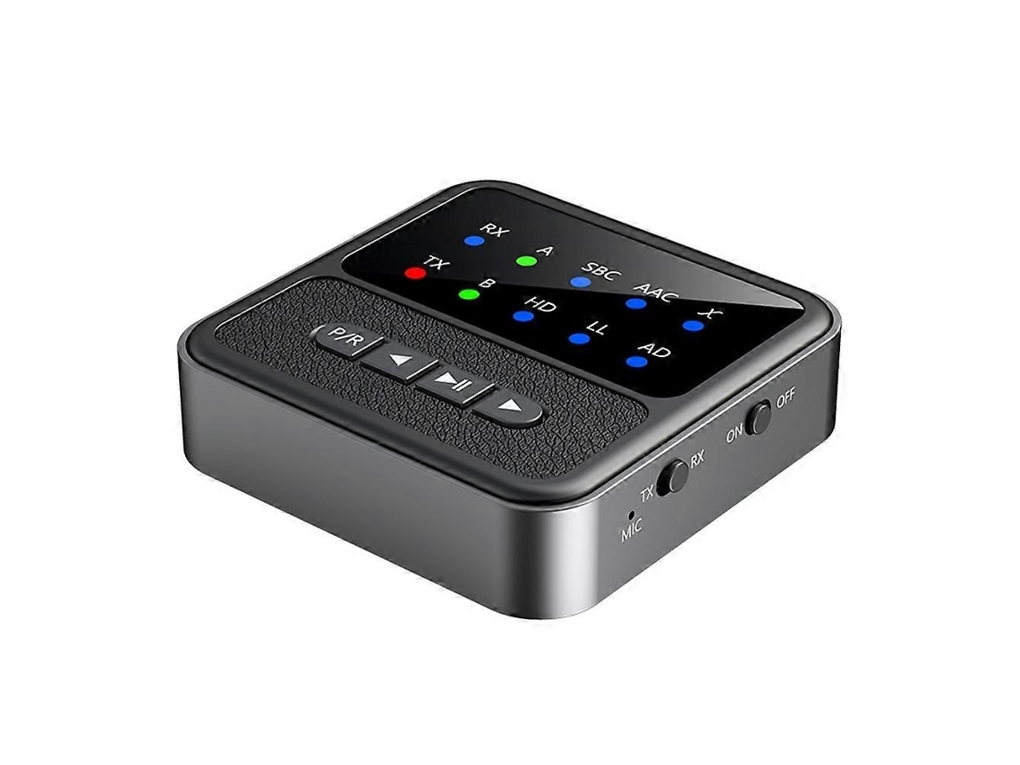 Transmissor Bluetooth e receptor de áudio 5.4, adaptador 2 EM 1, transmissor de áudio para aeronaves, conector de 3,5 mm.