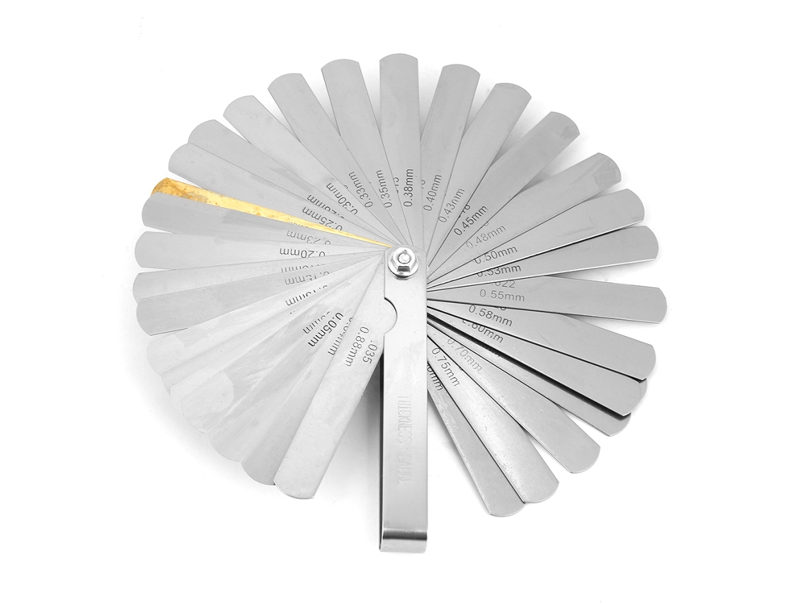 Medidor de espessura de aço inoxidável 89mm, régua métrica e imperial, ferramenta de inspeção de soldagem 0,04-0,88mm