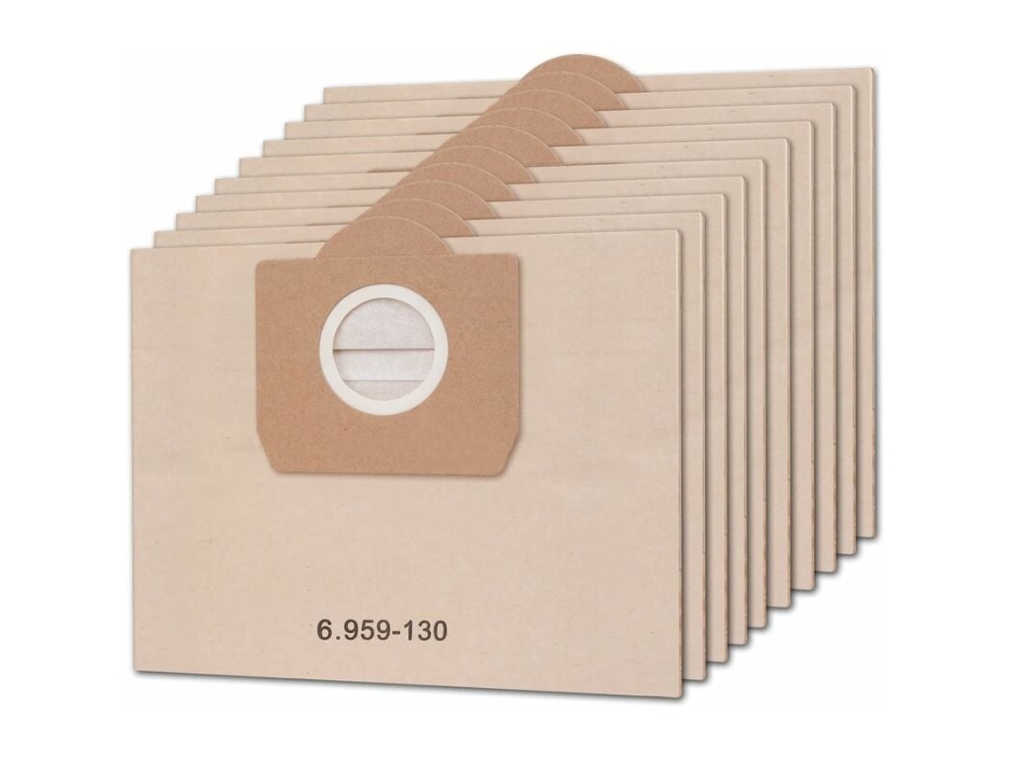 Pacote Com 10 Sacos Para Aspirador De Pó Karcher Wd3 Wd3p Mv3 A2204 A2254 A2604 Reposição Aspiradores E Água. Tuotuo