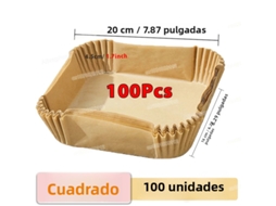 Toalhas de Papel de Cozinha, Adequadas para Fritadeiras, Chapas de Grelhar e Bandejas Antiaderentes. MDUG (redondo, 100 Folhas)
