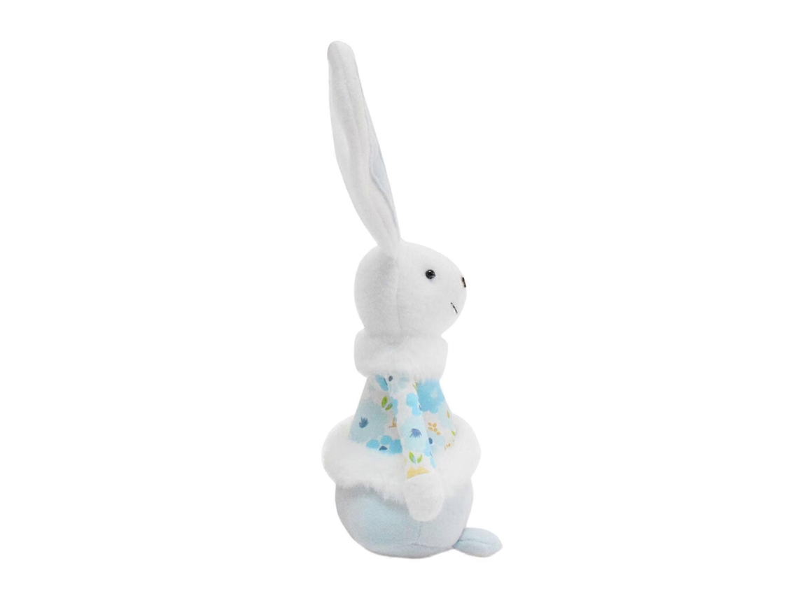 Coelho De Páscoa De Pelúcia Azul Para Decoração E Presente