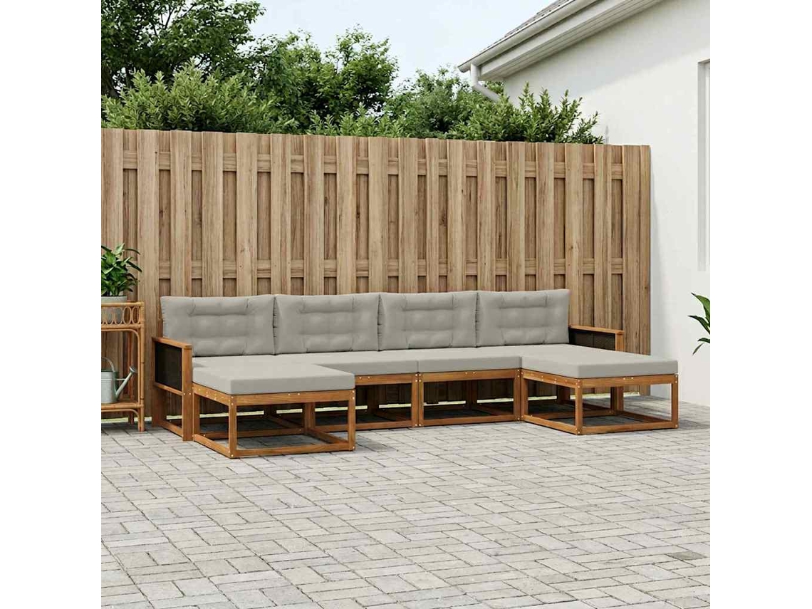Vidaxl Conjunto De Sofás Para Exterior 6 Unid.