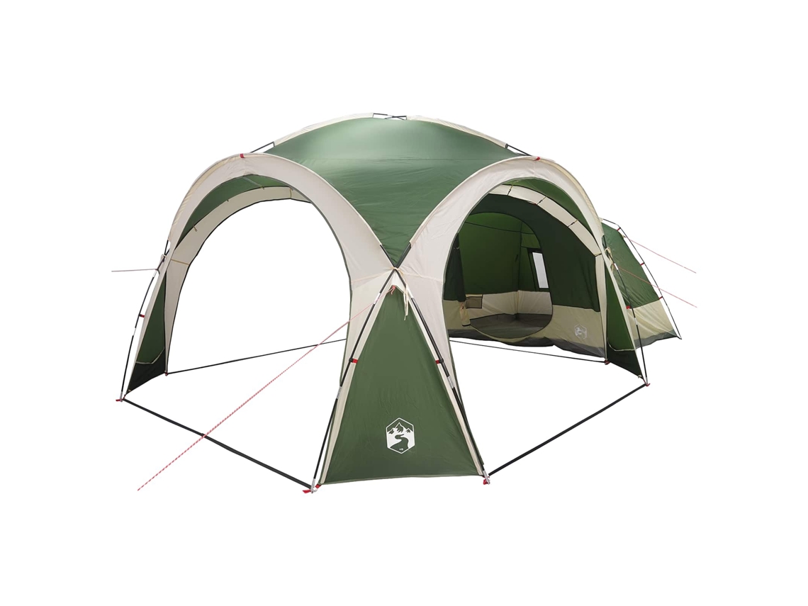 Conjunto 1 Barraca De Camping Vidaxl Verde Poliéster (410 X 410 X 250 Cm)